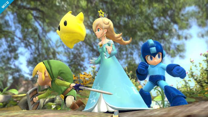 Galaksimainen hahmo kohdataan Smash Bros. -taistelukentillä ja Mario Kart 8:n ajoradoilla