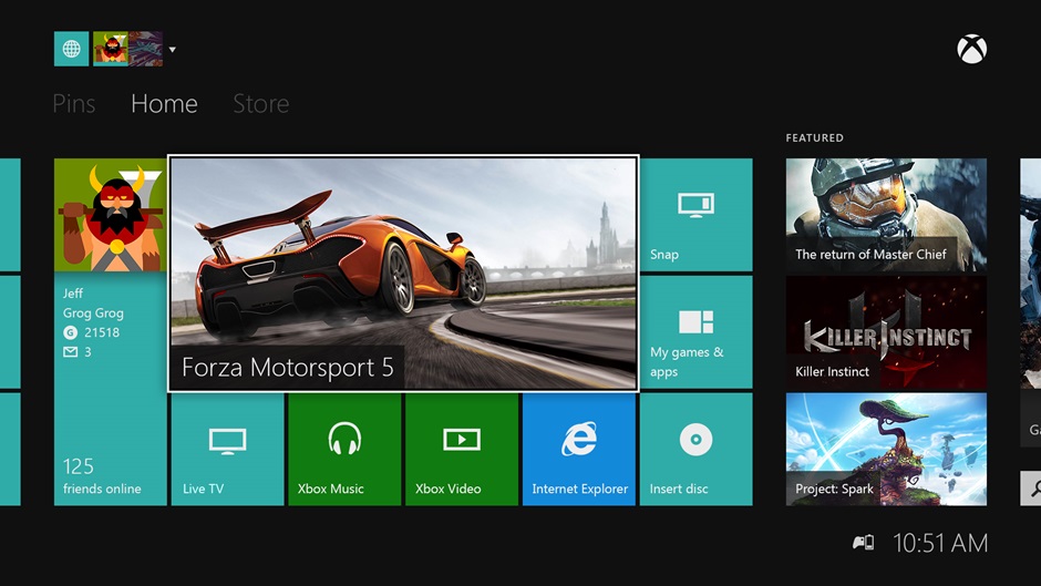 Xbox Onen käyttöliittymä päivittyy tulevalla viikolla