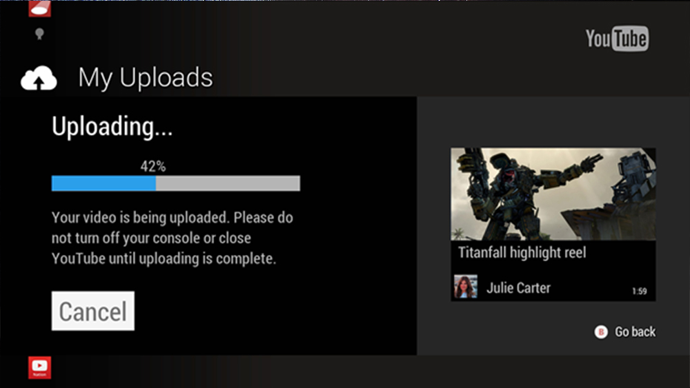 Xbox One -pelivideot siirtyvät jatkossa helposti Youtubeen