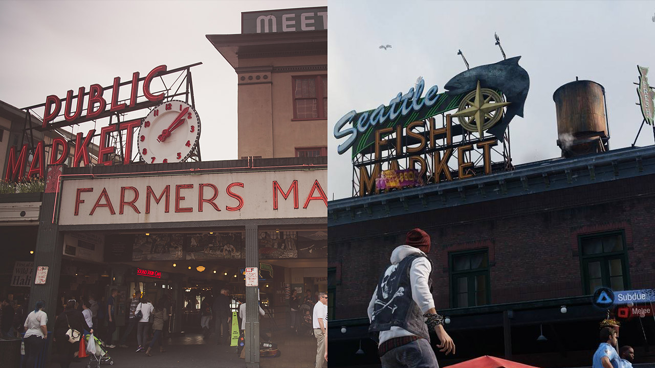 Infamous Second Sonissa nähdyt paikat tosielämässä