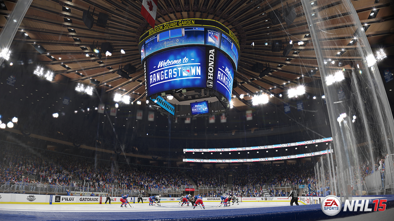 Tuoreissa NHL 15 -kuvissa Red Wingsin ja Rangersin kotiareenat