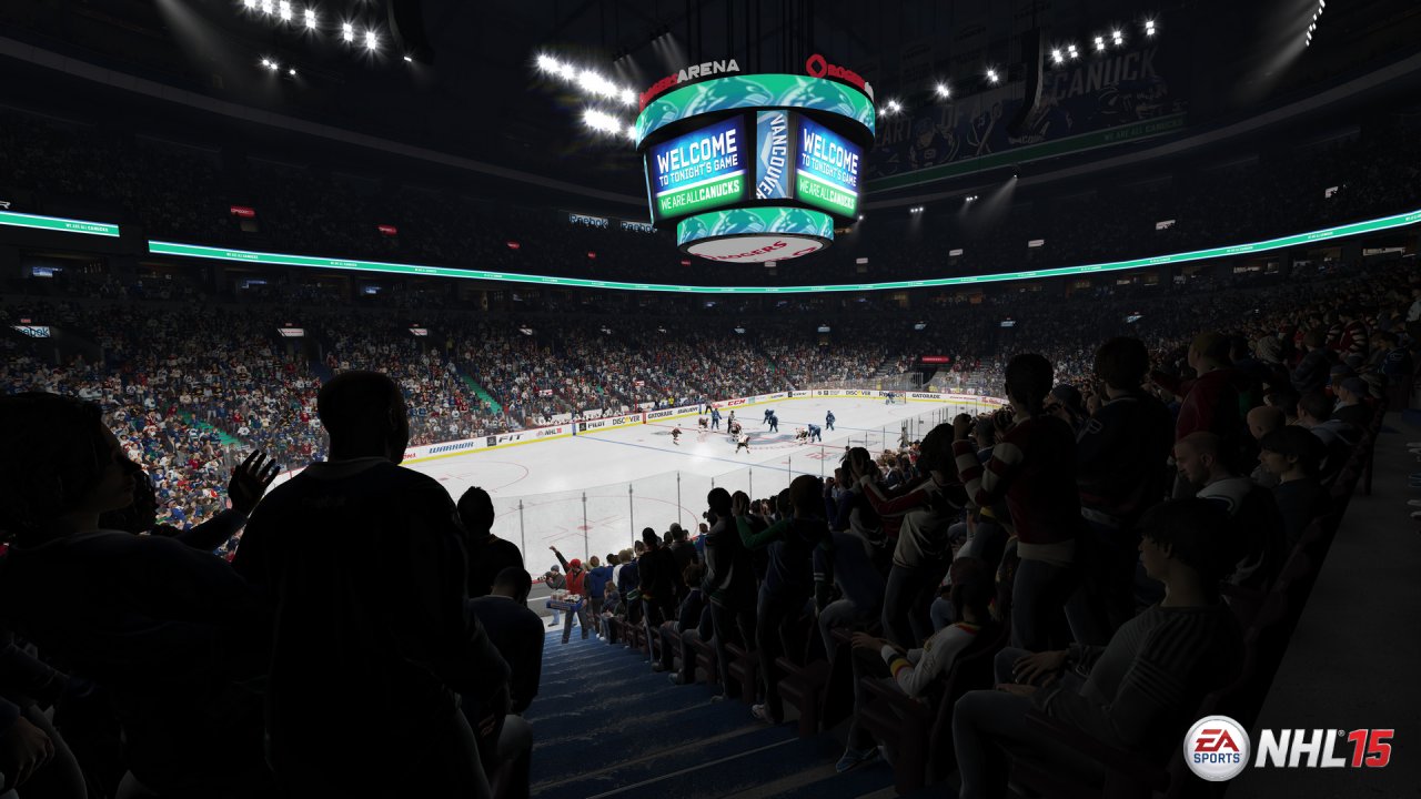 NHL 15 -kuvissa Dallas Starsin ja Vancouver Canucksin areenat
