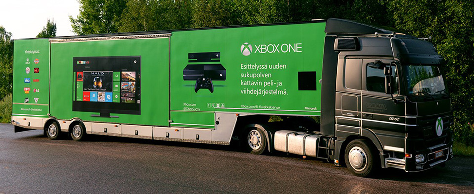 Xbox One lähtee 16 paikkakuntaa kattavalle rekkakiertueelle