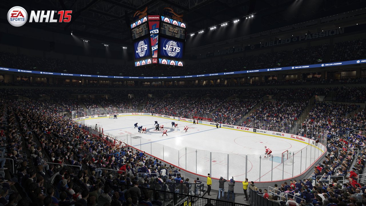 Tuoreissa NHL 15 -kuvissa Jetsin ja Flyersin areenat