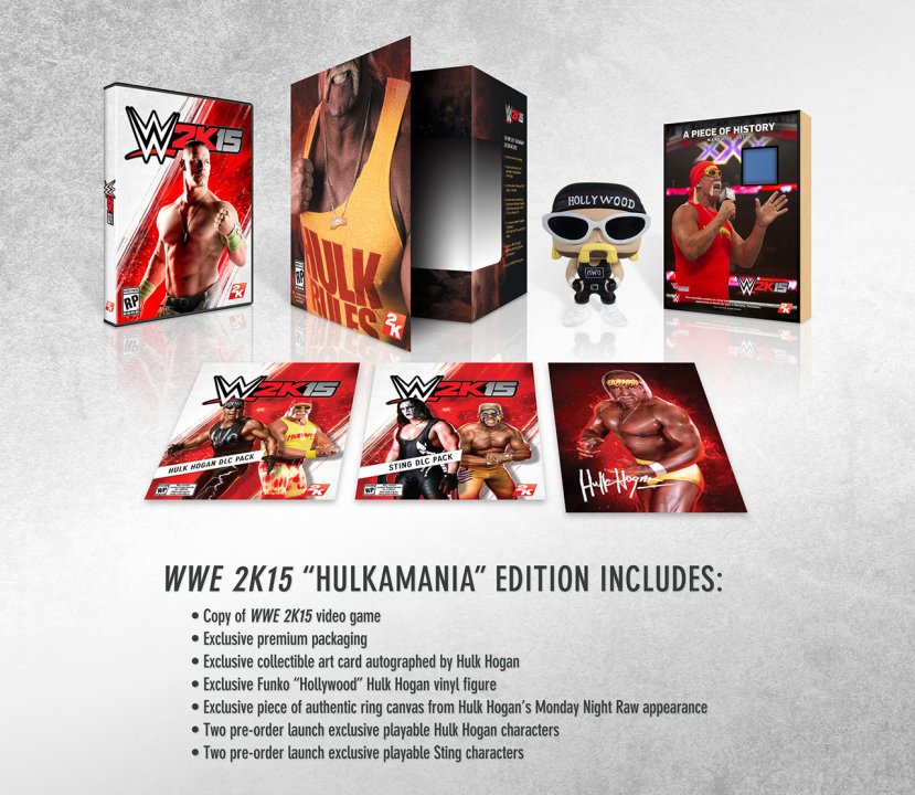 WWE 2K15 saapuu tarjolle myös Hulkamania-painoksena