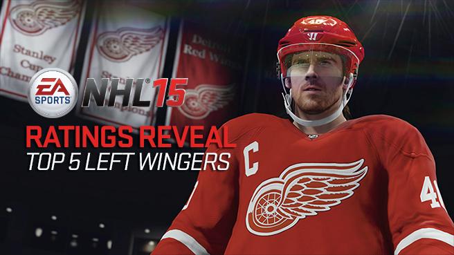 NHL 15:n viisi parasta vasenta laitahyökkääjää