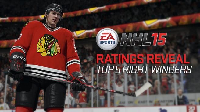 NHL 15:n viisi parasta oikean laidan hyökkääjää