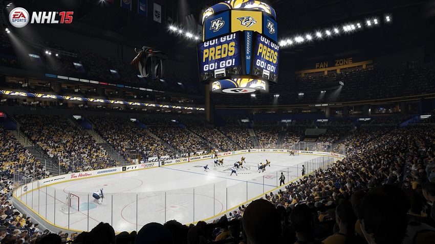 Tuoreissa NHL 15 -kuvissa St. Louis Bluesin ja Nashville Predatorsien areenat