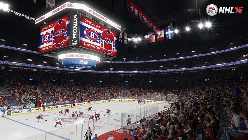 NHL 15 -kuvissa Canadiensin ja Blue Jacketsin areenat