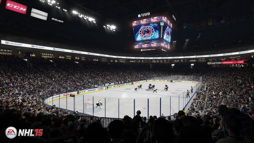 NHL 15 -kuvissa Canadiensin ja Blue Jacketsin areenat