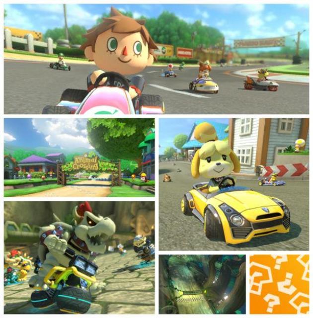 Mario Kart 8 kaahaa F-Zeron, Zeldan ja muiden pelien maisemiin