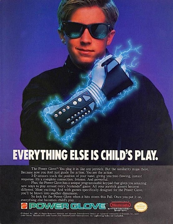 Nintendon Power Glove ja teinit: "Tämä on menneisyyden tulevaisuutta!"