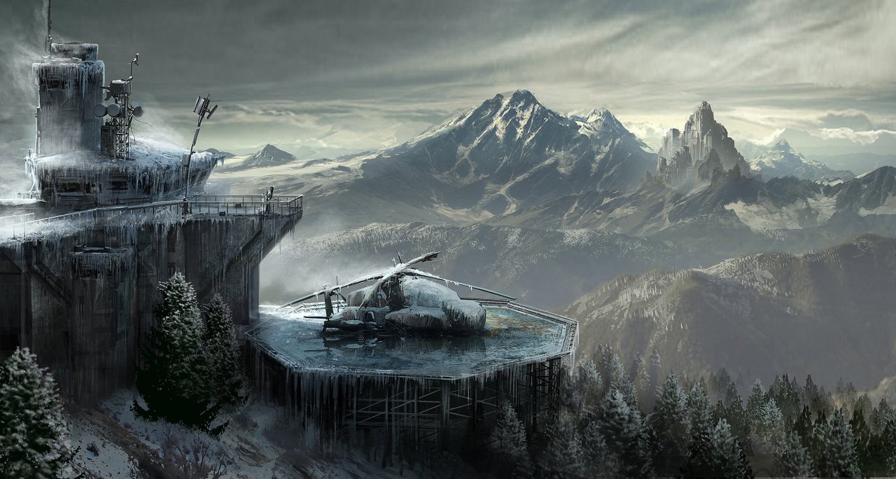 Rise of the Tomb Raiderin konseptikuvat vievät Laran jylhiin maisemiin