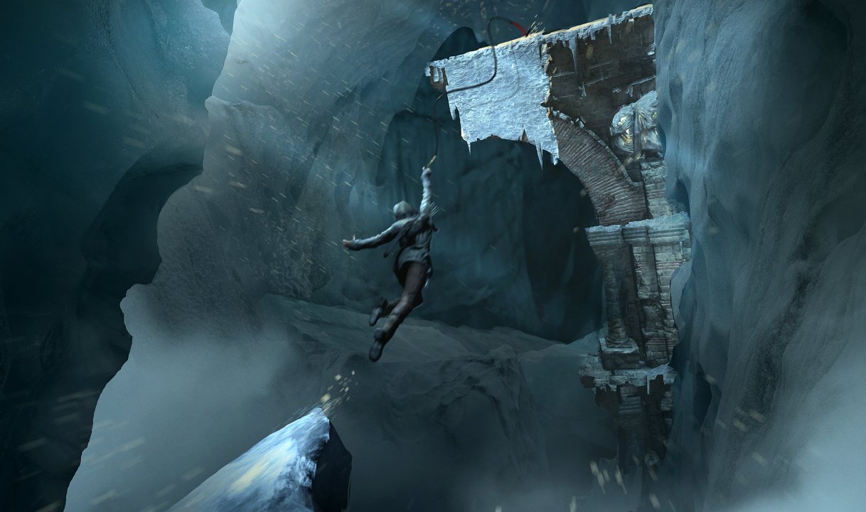 Rise of the Tomb Raiderin konseptikuvat vievät Laran jylhiin maisemiin