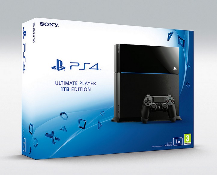 Myös PlayStation 4 saa isomman kovalevyn