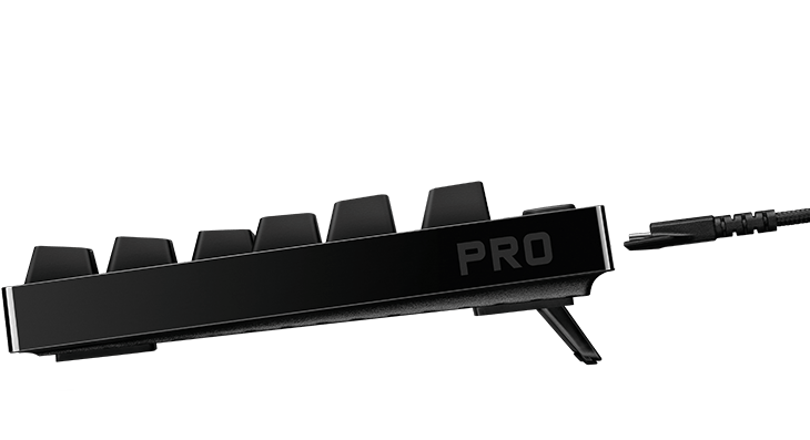 logitech g pro näppäimistö sivuprofiili