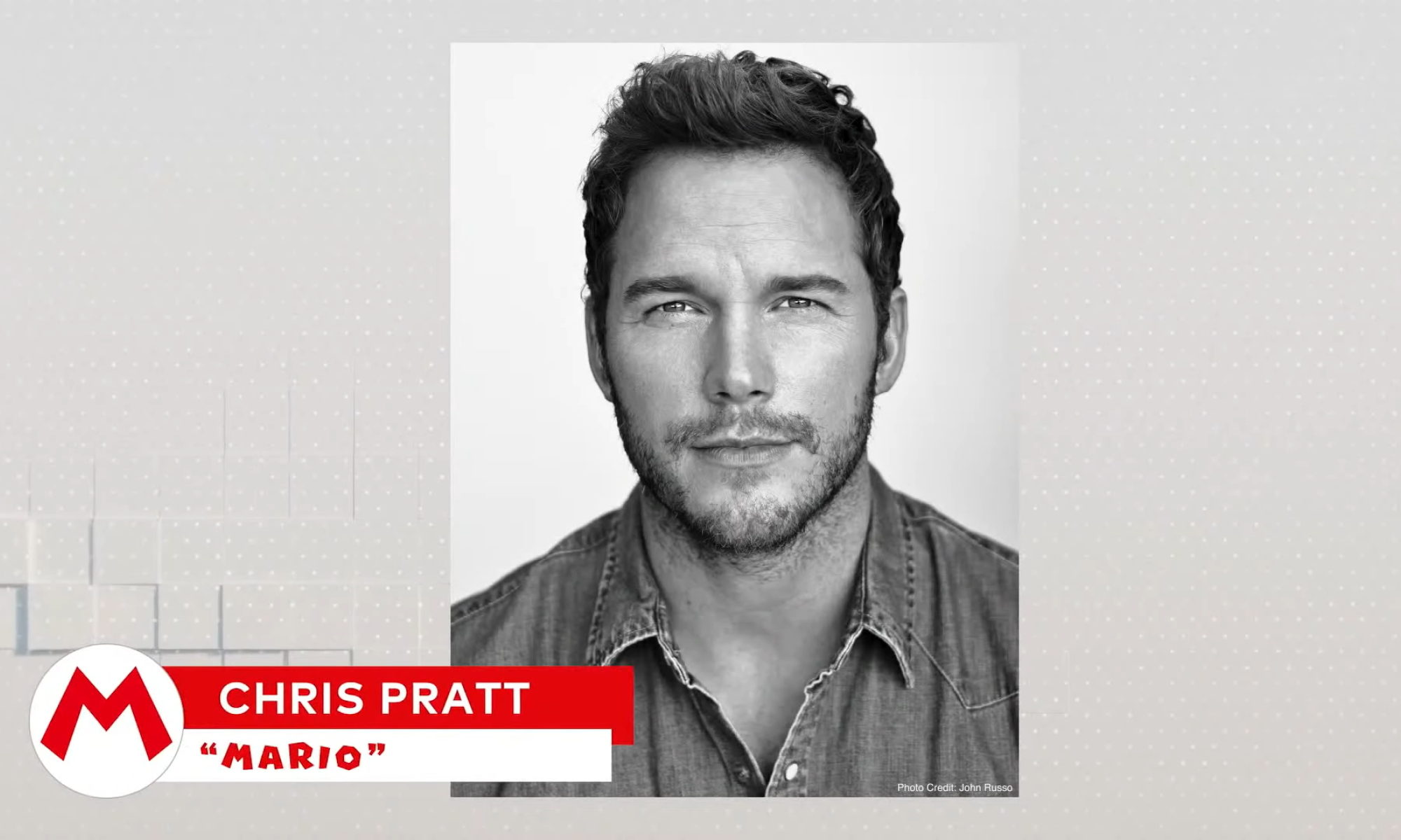 Chris Pratt on Super Mario