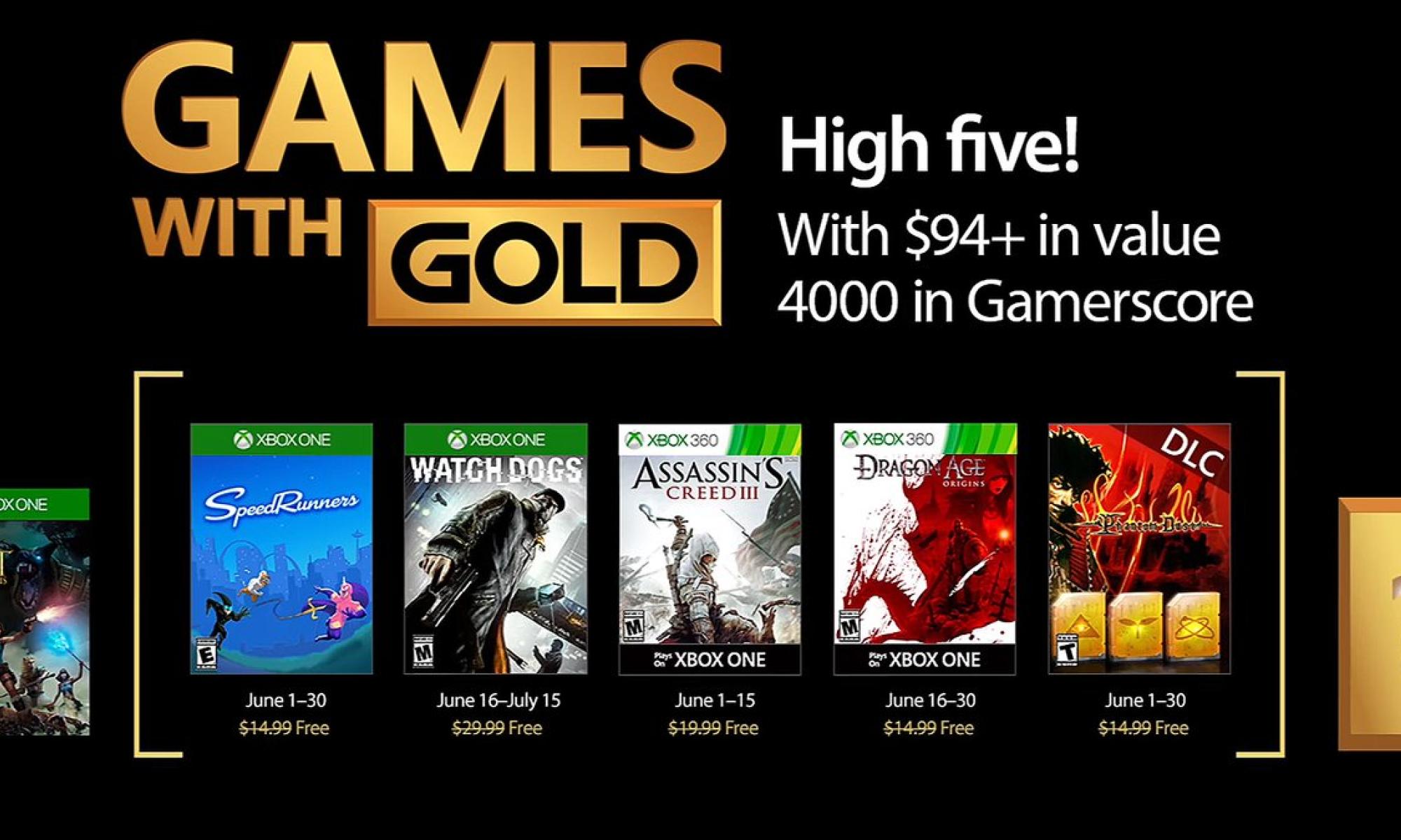 Games with gold kesäkuu
