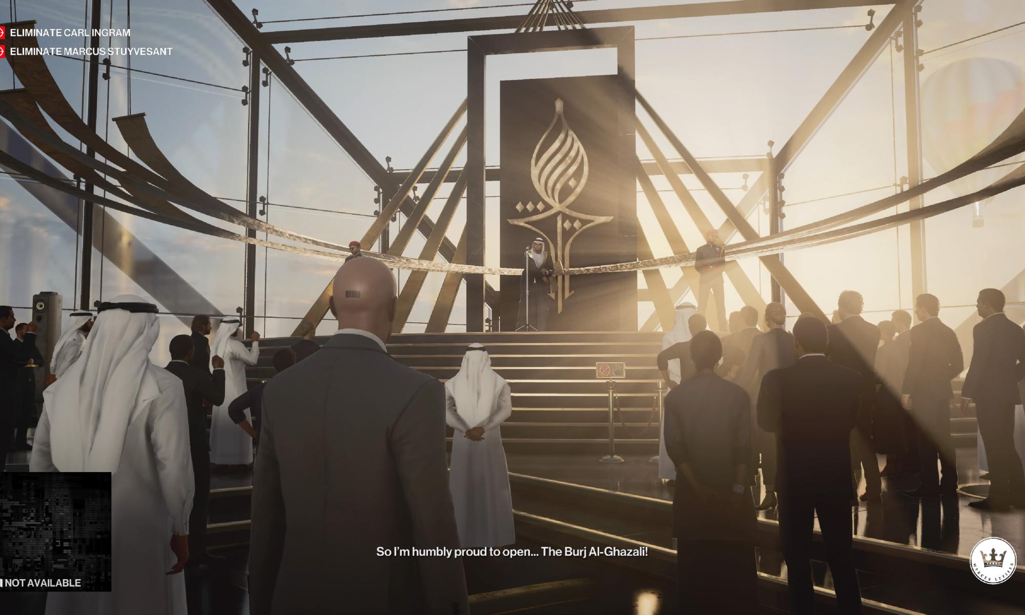 HITMAN 3 Dubain pilvenpiirtäjässä juhlitaan