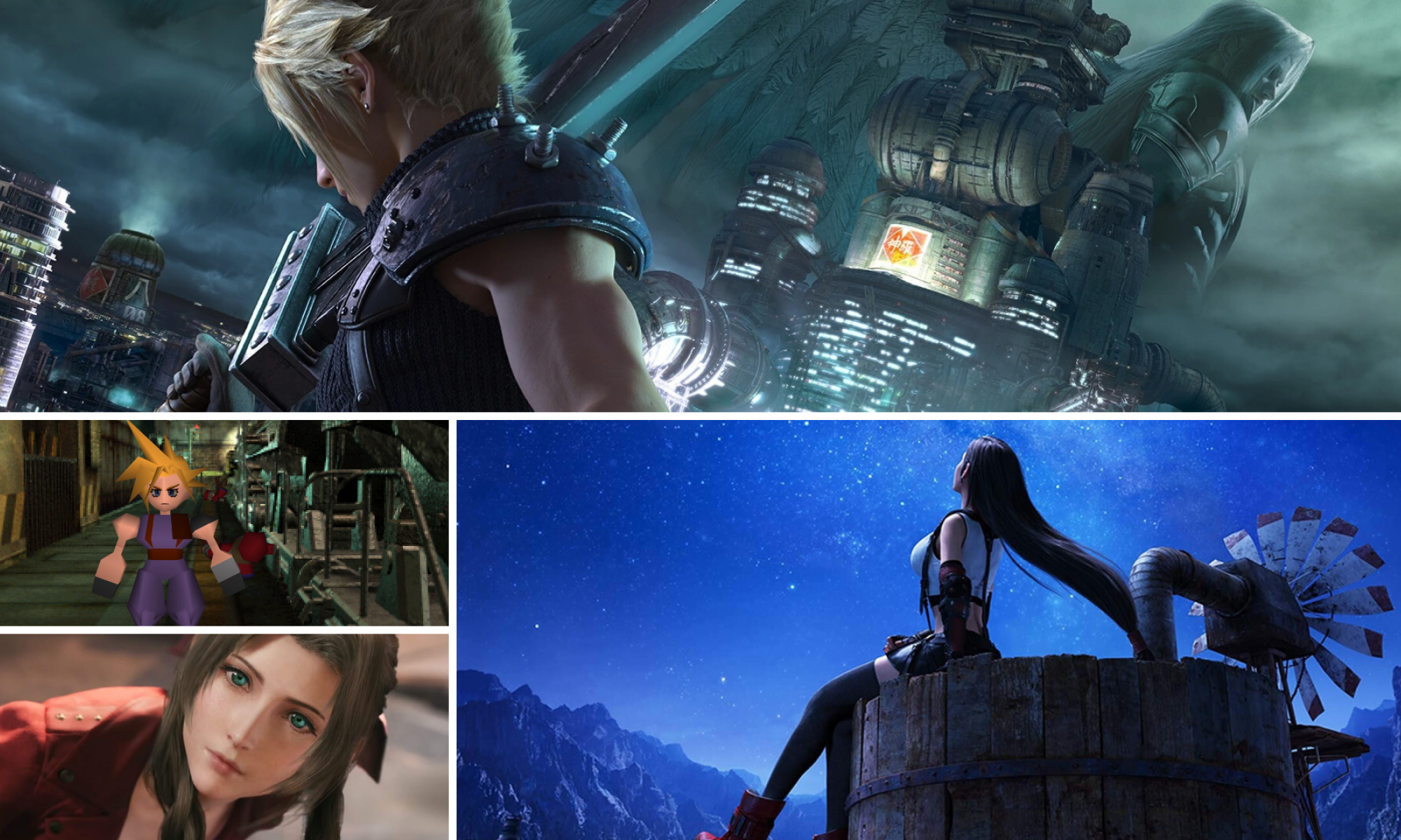 Final Fantasy VII Remake nostokuva vanhalla Cloudilla maustettuna