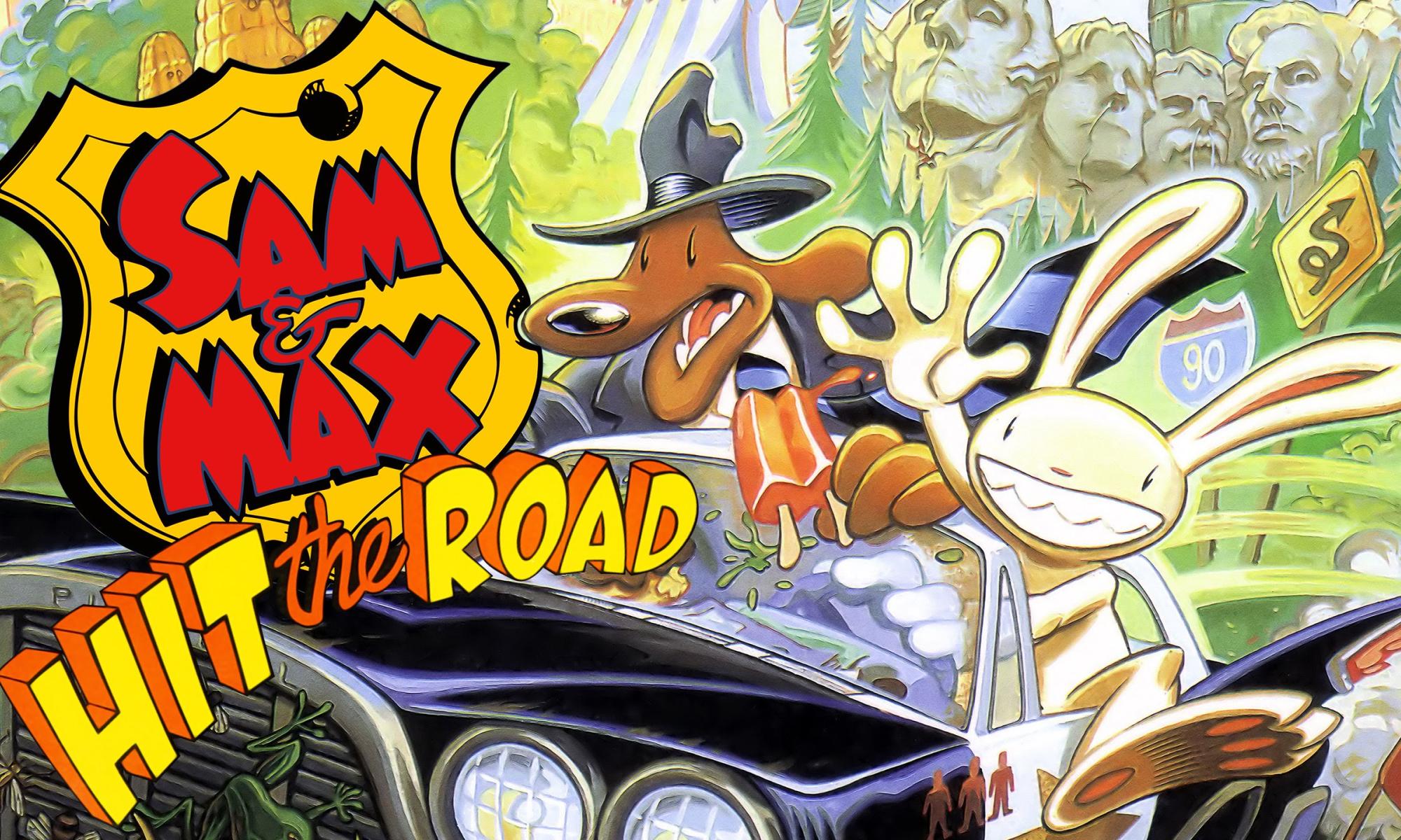 Sam n Max Hit the Road banneri retromuistelo