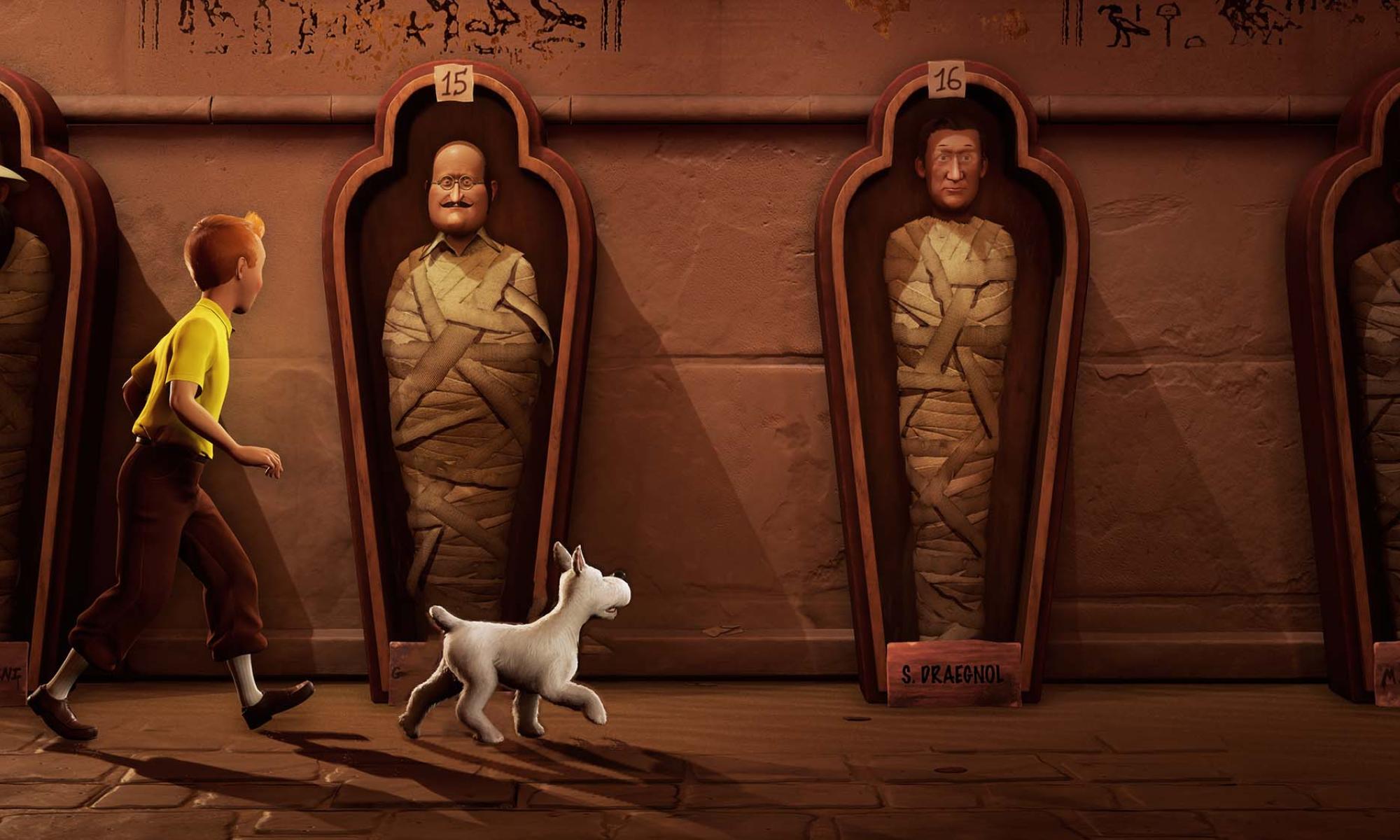 Tintin reporter cigars of the pharaoh Tintti ja Milou Snowy