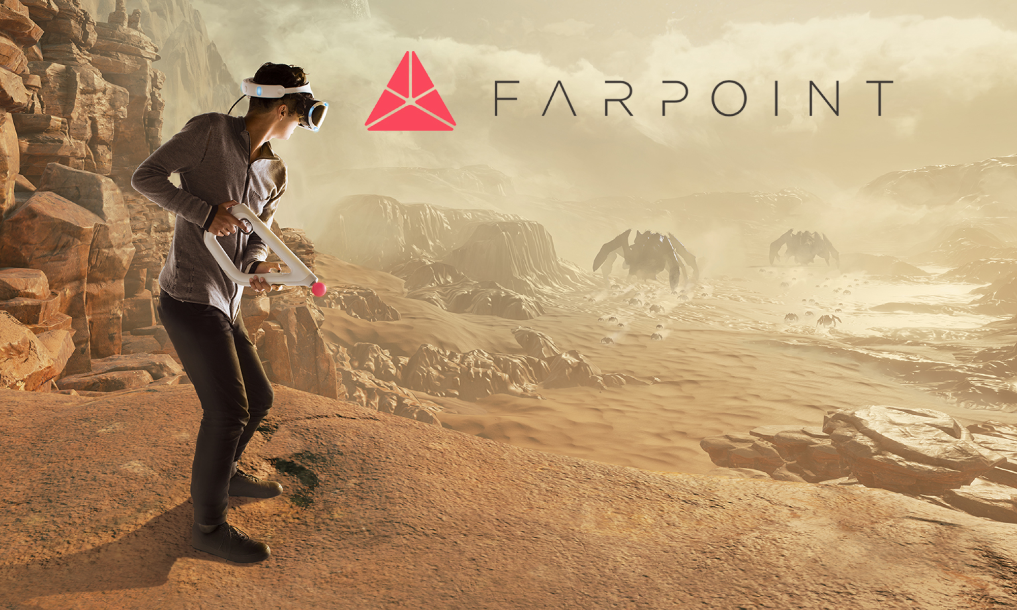 Farpoint (pelaaja VR-kypärä naamalla)
