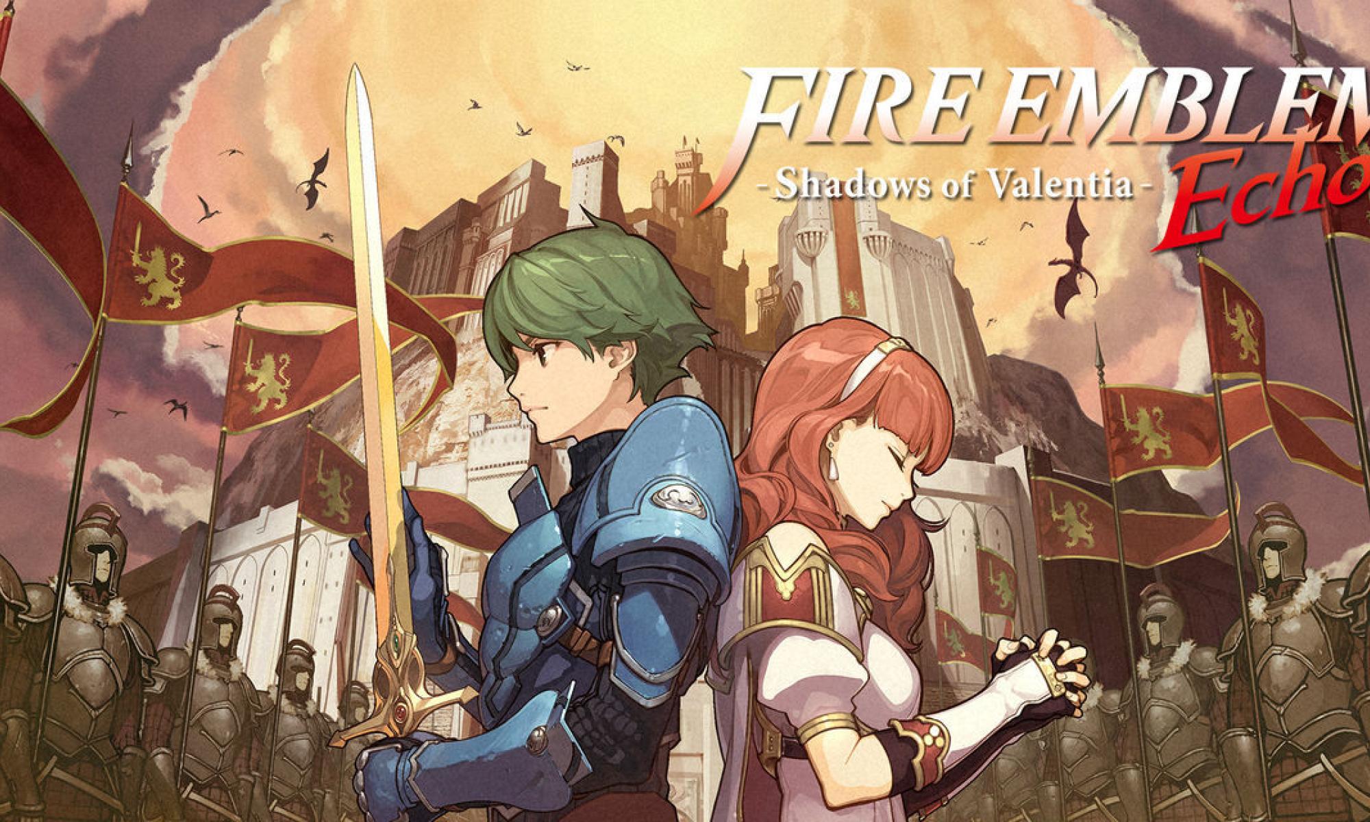 Fire Emblem Echoes: Shadows of Valentia banneri