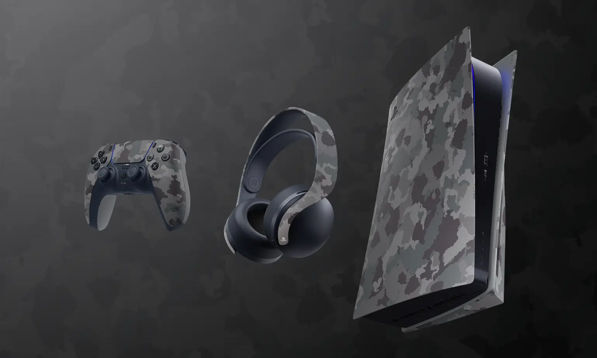 PS5 Gray Camouflage