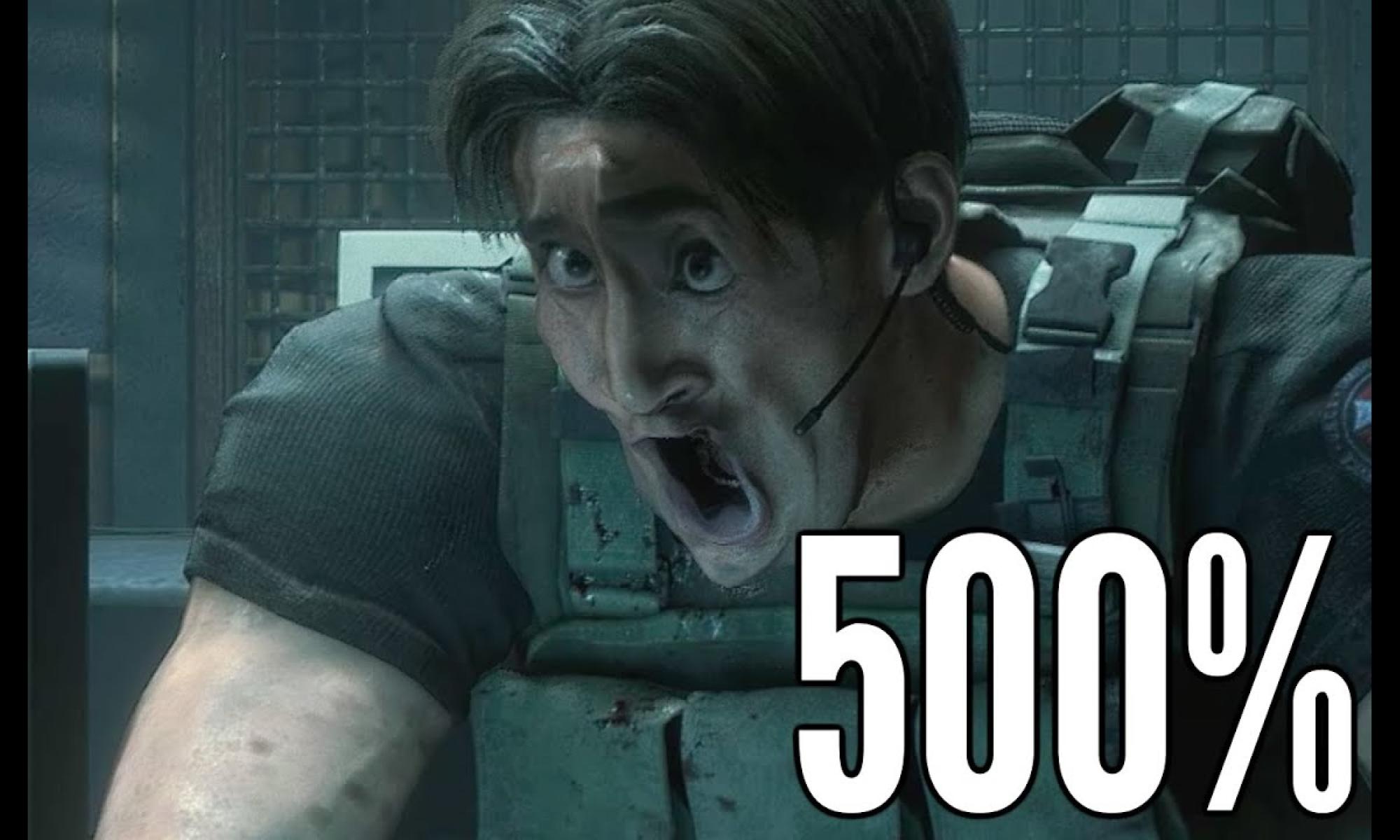 Resident Evil 3 500 prosentin kasvoanimaatioilla