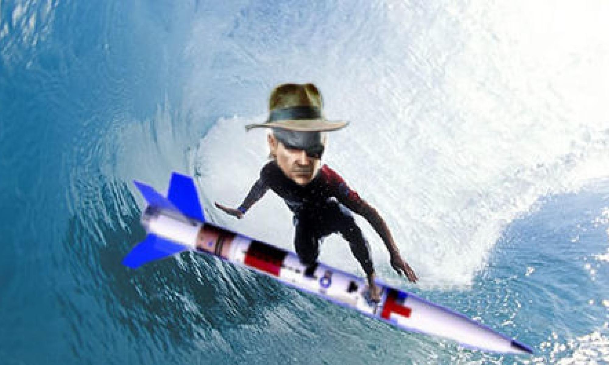 Indiana Jones surffaa risteilyohjuksella