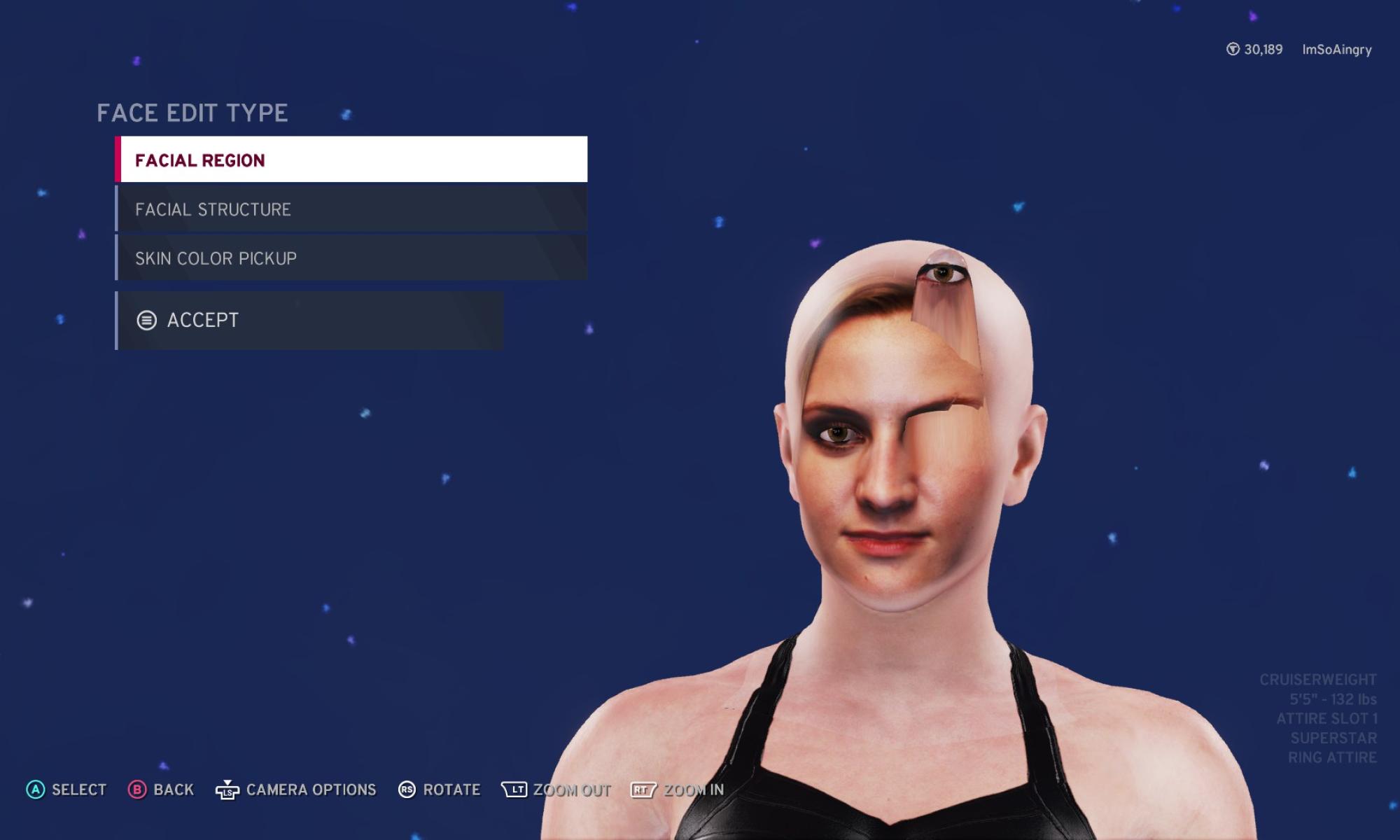 WWE 2K20 hahmonluonnissa jotain vikaa