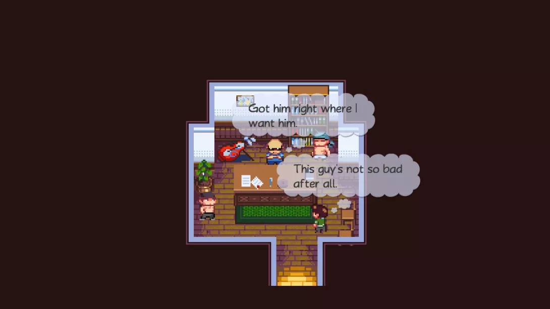 Golf Story paljon tekstiä ruudulla