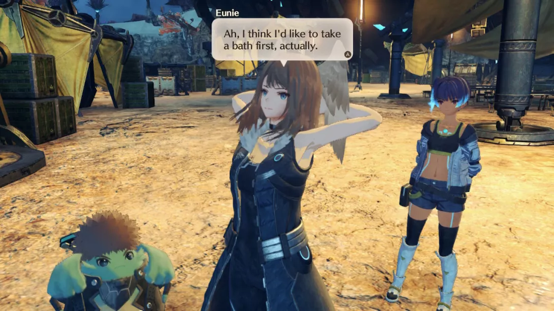 Xenoblade Chronicles 3 Switch dialogia tekstinä