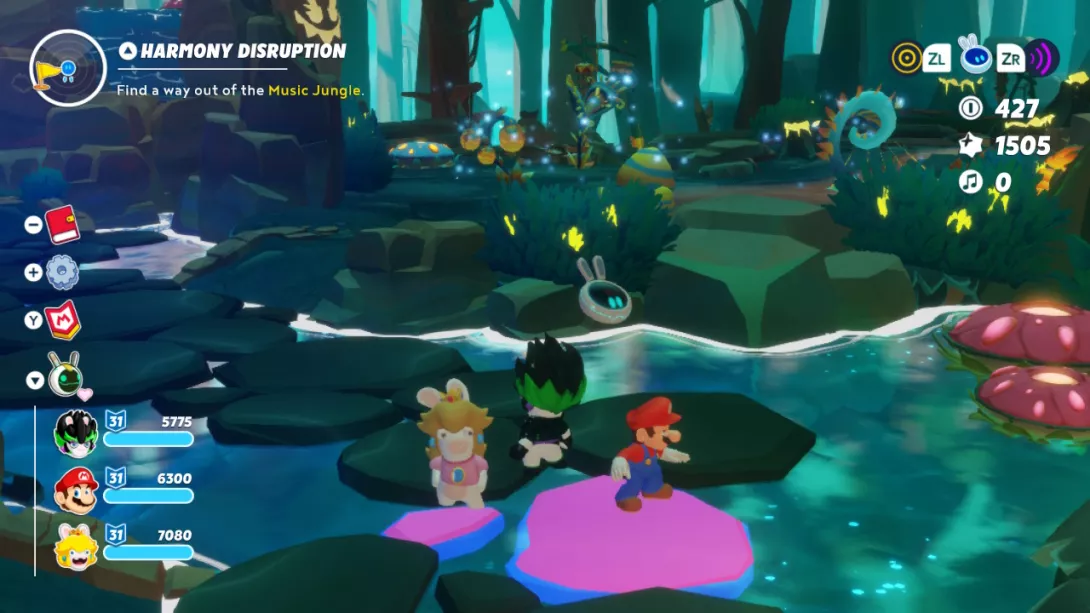 Mario + Rabbids Sparks of Hope The Last Spark Hunter metsässä