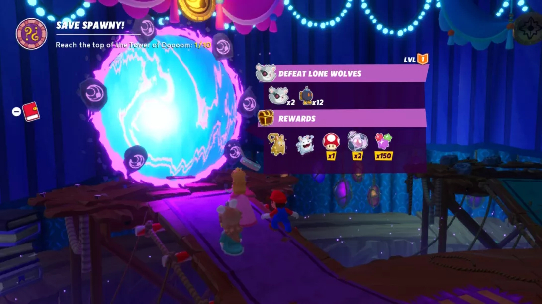 ​​Mario + Rabbids Sparks of Hope The Tower of Doooom valinnan hetki