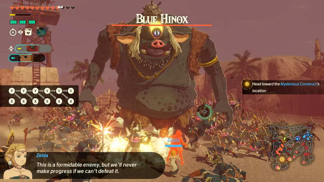 Hyrule Warriors: Age of Imprisonment iso monsteri vastassa