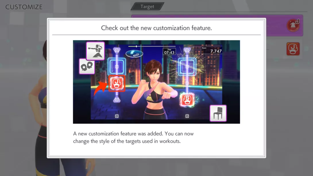 Fitness Boxing 3, advice regarding customization features, Switch 2