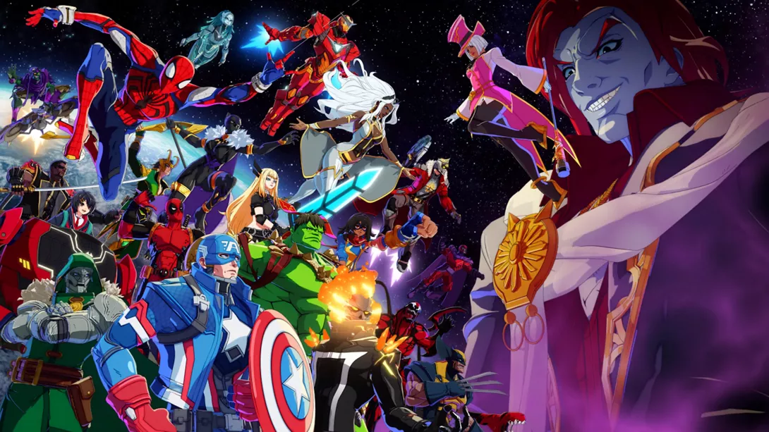 MARVEL Tōkon: Fighting Souls_Kuvassa koko hahmokatras