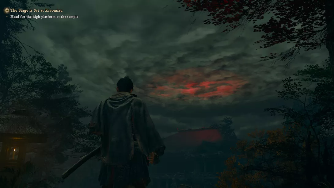 Onimusha: Way of the Sword: Musashi näkee taivaalla jotain uhkaavaa