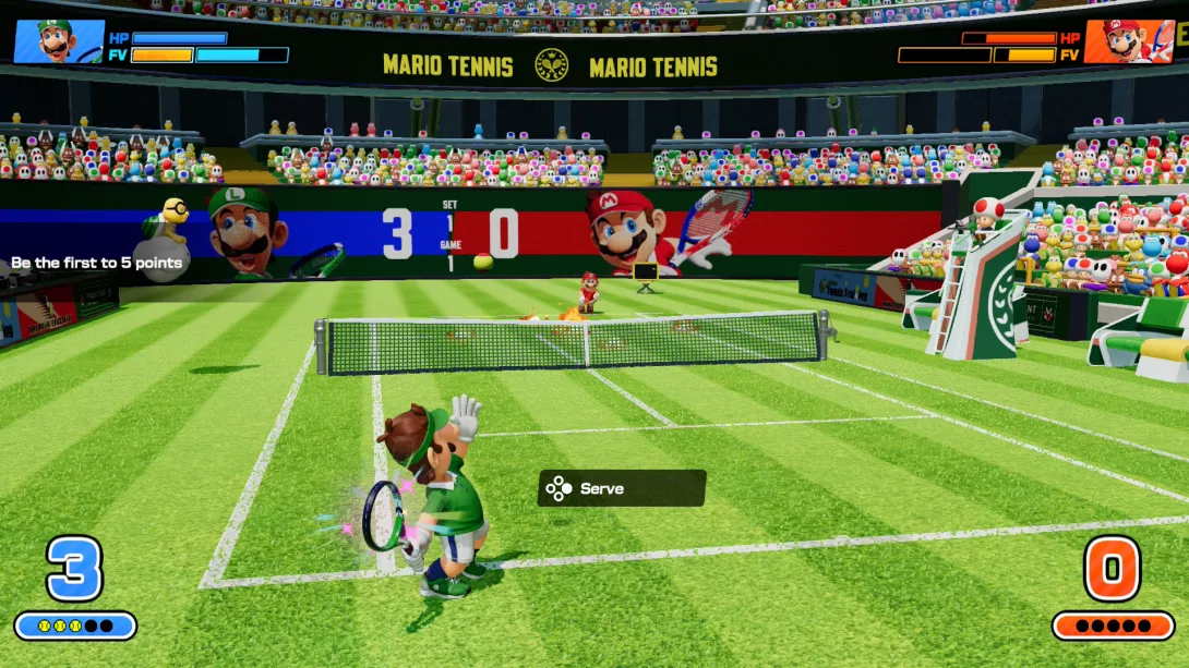 Mario Tennis Fever veljekset vastakkain