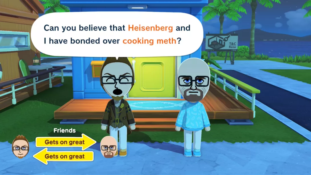 Tomodachi Life: Living the Dream Heisenberg ja cooking meth