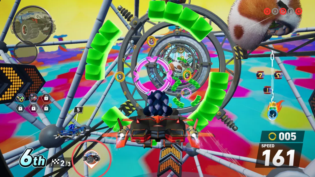 Sonic Racing: CrossWorlds_Susisiili ja karvainen Pac-Man