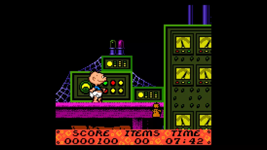 Rugrats: Retro Rewind Collection_Tommy laitteiston keskellä