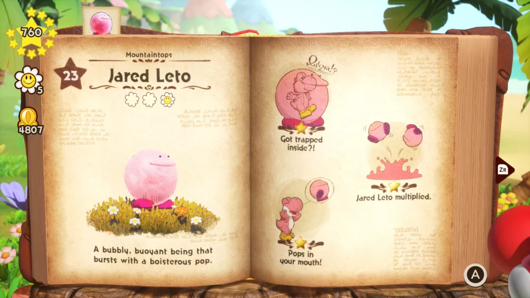 Yoshi and the Mysterious Book olennon nimeksi Jared Leto