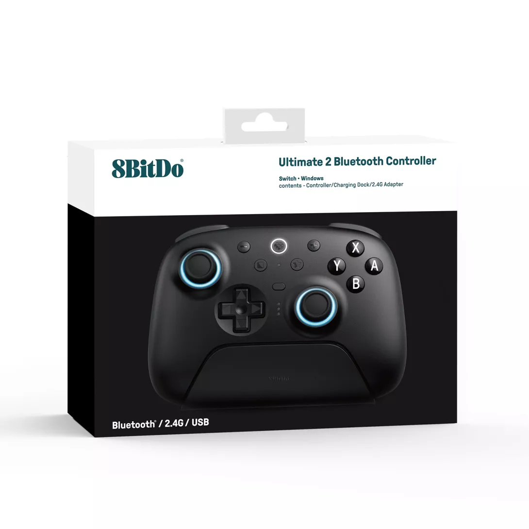 8BitDo Ultimate 2 Bluetooth Controller – paketti