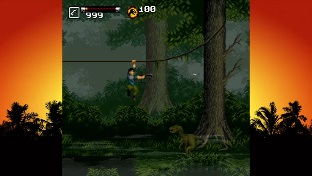Jurassic Park Classic Games Collection SNES-räiskintää