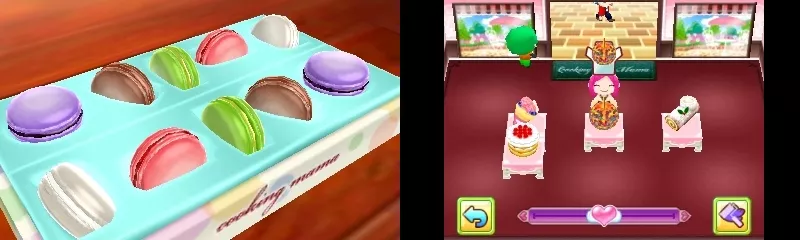 Cooking Mama Sweet Shop macaronit ja puoti