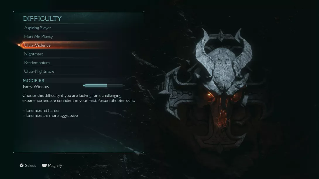 DOOM: The Dark Ages – Vaikeustasot