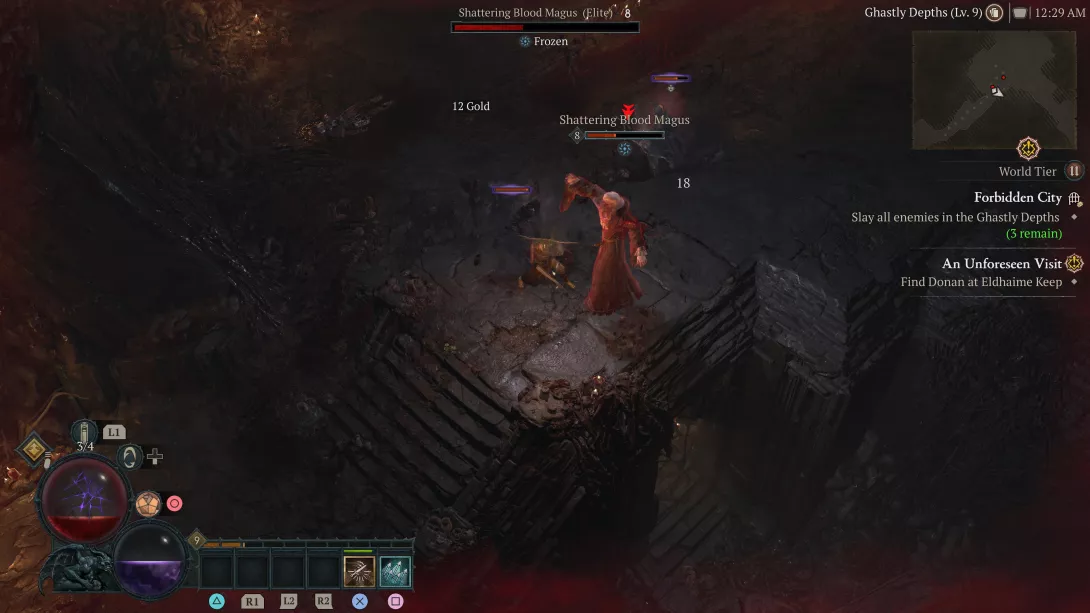 Diablo IV: taistelua katakombeissa
